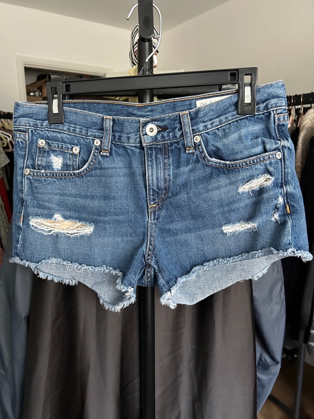 Rag & Bone Distressed Jean Shorts. Size 26. 2” inseam.